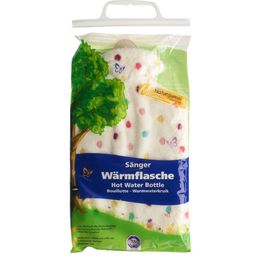 SÄNGER Wärmflasche Kautschuk Plüsch 2L Erbse weiß