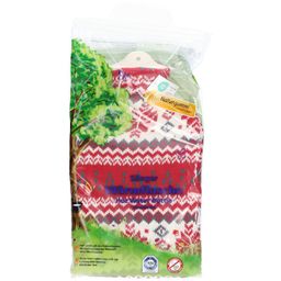 SÄNGER Wärmflasche aus Naturkautschuk 2L mit gestricktem Bezug Nordstern