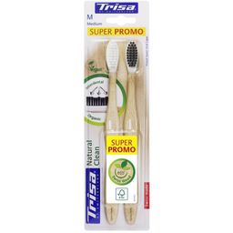 TRISA 2 Medium Zahnbürsten Natural Clean