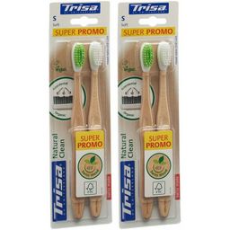 TRISA 2 Weiche Zahnbürsten Natural Clean