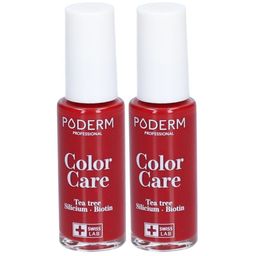 Poderm Color Care Teebaum Nagellack Nr 253 Rouge Allure