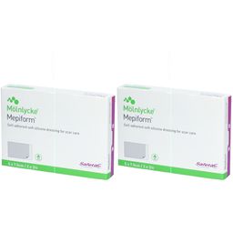 MÖLNLYCKE® Mepiform® Pansement cicatriciel auto-adhésif siliconé 5 x 7,5 cm