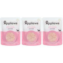 APPLAWS Nassfutter für Katzen mit Thunfisch und Garnelen