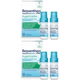 Bepanthen Pro Augentropfen 2 x 10 ml – Ohne Konservierungsstoffe, für trockene Augen