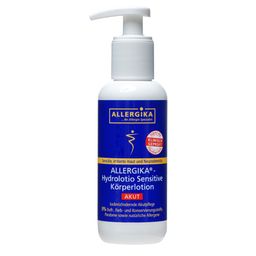 ALLERGIKA® Hydrolotio Sensitive AKUT - Juckreizlindernde SOS-Akutpflege bei trockener, zu Juckreiz und Entzündung neigender Haut, wie z. B. Neurodermitis, Nesselsucht, Insektensticken