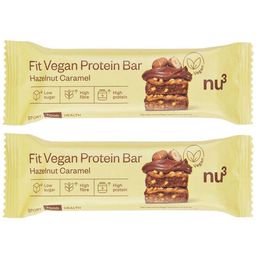 nu3 Fit Vegan Protein Bar Hazelnut-Caramel | 1+1 GRATIS