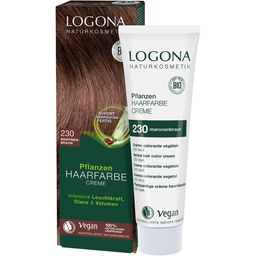 LOGONA Cosmétique naturelle Colorant végétal pour cheveux Crème 230 Marron