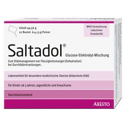 Saltadol® Glucose-Elektrolyt-Mischung – Unterstützung bei Flüssigkeits- und  Elektrolytverlust – Für Kinder ab 3 Jahren und Erwachsene