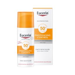 Eucerin® Photoaging Control Face Sun Fluid LSF 50 – hoher Sonnenschutz hilft gegen Photoaging und reduziert Falten sichtbar