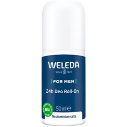 Weleda 24h Deo Roll-On FOR MEN - zuverlässiger Schutz & belebend-herber Duft ohne Aluminiumsalze