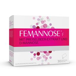 Femannose F – Trinkgranulat mit je 2000 mg D-Mannose Pulver und 100 mg Preiselbeer-Extrakt