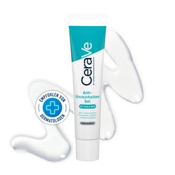 CeraVe Anti-Unreinheiten Gel: Klärende Pflege für unreine, zu Akne neigende Haut. Mit Peelingeffekt durch Glykolsäure und Salicylsäure