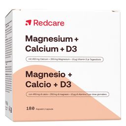 Redcare Magnésium + Calcium + D3