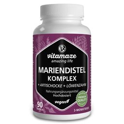 Vitamaze Leber Kur MARIENDISTEL KOMPLEX Artischocke + Löwenzahn vegan