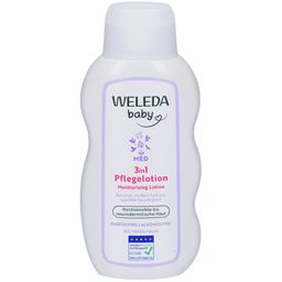 WELEDA baby Med Lait soin 3en1 à la mauve blanche : Soin nourrissant pour la peau sensible de bébé