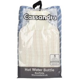 Cassandra Wärmflasche Strickbezug Weiß 1,8L