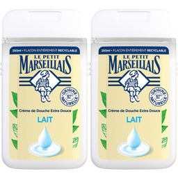 Le Petit Marseillais Crème de douche Lait Lot de 2x250ml