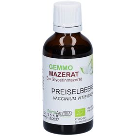 PHYTOAUSTRIA Gemmo macérat d'airelle rouge - Gemmothérapie digestive et urinaire