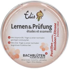 Edis Études & Examens Pastilles aux fleurs de Bach Framboise - Citron