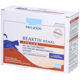 Pro Zoon Reaktiv Tonicum RENAL für Katzen und kleine Hunde