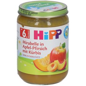 HiPP Mirabelle à la pomme-pêche et à la citrouille dès 6 mois