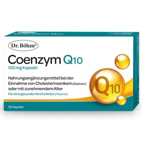 Dr. Böhm® Coenzym Q 10 - die ideale Ergänzung zu Cholesterinsenkern und für die Herzgesundheit