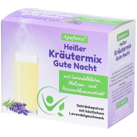 Apoforce Heißer Kräutermix Gute Nacht – Lavendel-, Melissen- & Passionsblume