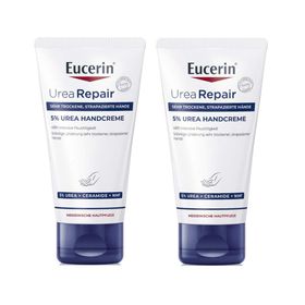 Eucerin® UreaRepair 5% Urea Handcreme schützt und pflegt sehr trockene und strapazierte Hände intensiv
