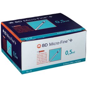 BD Micro-Fine™ 29 G 0,33 x 12,7 mm 0,5 ml + U-100 Insulin Innen sterile Insulinspritze