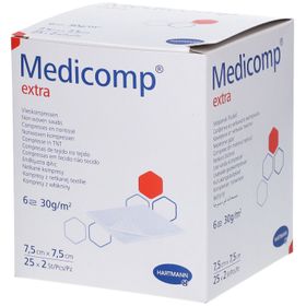 Medicomp ® Vliesskompressen steril 7,5 cm x 7,5 cm