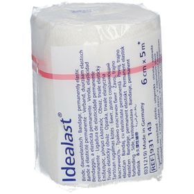 Hartmann Idealast + Agrafes Blanc 6 cm x 5 m