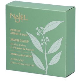 Najel Savon D Alep Huile D Olive Baies De Laurier Parfum Ambre Et Oud Visage Corps Cheveux