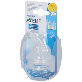 Avent Tétine Classic + debit nouveau-né +0 mois