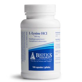 BIOTICS® RESEARCH L-Lysine HCL 500 mg