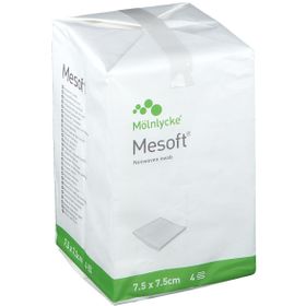 Mesoft S Compresse Non-Stérile Non-Tissé 4 Couches 7.5x7.5cm 157100