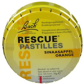 Bach Bloesem Rescue Pastilles Orange Sans Sucre