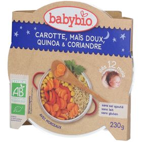 Babybio - Carottes françaises, maïs doux & quinoa - A partir de 12 mois - Bio