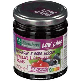 Damhert LOW CARB Blaubeeren und rote Beeren Konfitüre