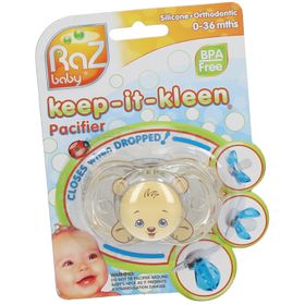 RaZ Baby® Keep-It-Kleen® Pazifier Schnuller Bobby Bear (Farbe nicht auswählbar)