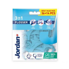 Jordan Flosser 3-en-1 Fil Dentaire