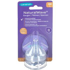 Lansinoh NaturalWave® Lot de 2 tétines péristaltiques débit rapide