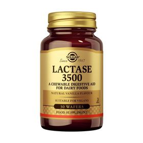 Solgar Lactase - Digestion lactose - Detox - 30 comprimés à croquer