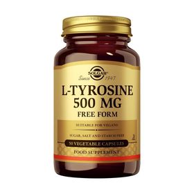 Solgar L-Tyrosine 500mg - Vitalité - Acide aminé - 50 gélules végétales
