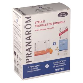 Pranarôm Aromanoctis Spray Sommeil + Aromastress capsules