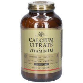 SOLGAR Calcium Citrate Vitamine D3