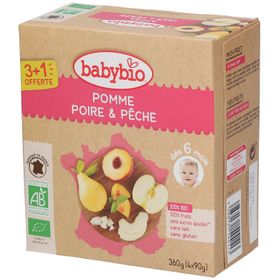 Babybio Vruchtenmoes Appel-Peer-Perzik