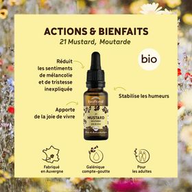 BIOFLORAL 21 - Mustar - Moutarde - 20 ml