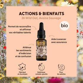 BIOFLORAL 36 - Wild oat - Avoine sauvage - 20 ml