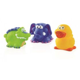 Nûby Jouets de bain Fun Squirters™ Canard - Crocodile -Eléphant 4 mois