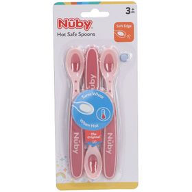 Nuby Cuillères thermosensibles Rose 3 mois +